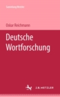 Deutsche Wortforschung - Book