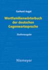 Wortfamilienworterbuch der deutschen Gegenwartssprache - eBook