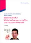 Mathematik fur Wirtschaftswissenschaftler und Finanzmathematik - eBook