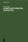 Kunst-historische Aufsatze - eBook