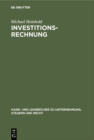 Investitionsrechnung : Studienbuch - eBook