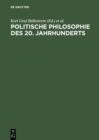 Politische Philosophie des 20. Jahrhunderts - eBook