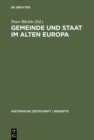 Gemeinde und Staat im Alten Europa - eBook