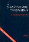 A Shakespeare Thesaurus : Textgestaltung: H. Joachim Neuhaus - Book