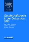 Gesellschaftsrecht in der Diskussion 2016 - eBook