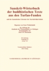 Sanskrit-Worterbuch der buddhistischen Texte aus den Turfan-Funden. Lieferung 28 : Nachtrage zu a-svas / tri - Book