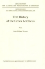 Text History of the Greek Leviticus - Book