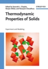 Thermodynamic Properties of Solids : Experiment and Modeling - Book