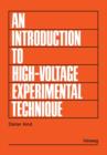 Kind: Introduction To High-voltage Experimental Technique - Book