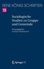 Soziologische Studien zu Gruppe und Gemeinde - eBook