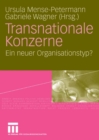 Transnationale Konzerne : Ein neuer Organisationstyp? - eBook