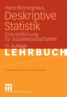 Deskriptive Statistik : Eine Einfuhrung fur Sozialwissenschaftler - eBook