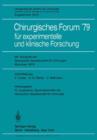 Chirurgisches Forum '79 - Book