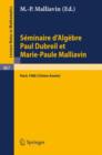 Seminaire D'Algebre Paul Dubreil Et Marie-Paule Malliavin : Proceedings. Paris 1980 (33eme Annee) - Book