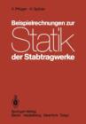 Beispielrechnungen Zur Statik Der Stabtragwerke - Book