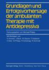 Grundlagen und Erfolgsvorhersage der Ambulanten Therapie mit Antidepressiva - Book