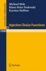Injective Choice Functions - Book
