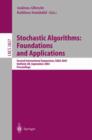 Stochastic Algorithms - Foundations and Applications : Second International Symposium, Saga 2003, Hatfield, UK, September 22-23, 2003, Proceedings - Book
