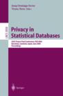 Privacy in Statistical Databases : Casc Project International Workshop, Psd 2004, Barcelona, Spain, June 9-11, 2004, Proceedings - Book