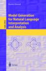 Model Generation for Natural Language Interpretation and Analysis - eBook