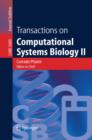 Transactions on Computational Systems Biology II - eBook