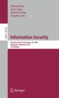 Information Security : 8th International Conference, ISC 2005, Singapore, September 20-23, 2005, Proceedings - eBook