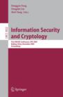 Information Security and Cryptology : First SKLOIS Conference, CISC 2005, Beijing, China, December 15-17, 2005, Proceedings - eBook