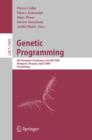 Genetic Programming : 9th European Conference, EuroGP 2006, Budapest, Hungary, April 10-12, 2006. Proceedings - eBook