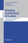 Modeling and Retrieval of Context : Second International Workshop, MRC 2005, Edinburgh, UK, July 31-August 1, 2005, Revised Selected Papers - eBook