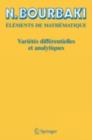 Varietes differentielles et analytiques : Fascicule de resultats - eBook