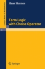 Term Logic with Choice Operator - eBook