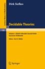 Decidable Theories : Vol. 1: Buchi`s Monadic Second Order Successor Arithmetic - eBook