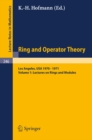 Tulane University Ring and Operator Theory Year, 1970-1971 : Vol. 1: Lectures on Rings and Modules - eBook