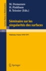 Seminaire sur les Singularites des Surfaces : Centre de Mathematiques de l'Ecole Polytechnique, Palaiseau 1976-1977 - eBook
