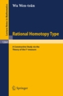 Rational Homotopy Type : A Constructive Study via the Theory of the I*-measure - eBook