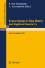 Brauer Groups in Ring Theory and Algebraic Geometry : Proceedings, University of Antwerp U.I.A., Belgium, August 17-28, 1981 - eBook