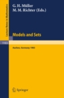 Proceedings of the Logic Colloquium. Held in Aachen, July 18-23, 1983 : Part 1: Models and Sets - eBook