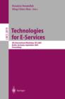 Technologies for E-Services : 4th International Workshop, TES 2003, Berlin, Germany, September 8, 2003, Proceedings - eBook