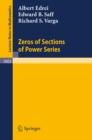 Zeros of Sections of Power Series - eBook