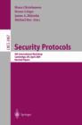 Security Protocols : 9th International Workshop, Cambridge, UK, April 25-27, 2001 Revised Papers - Book