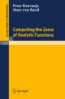 Computing the Zeros of Analytic Functions - eBook