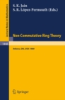 Non-Commutative Ring Theory : Proceedings of a Conference held in Athens, Ohio, Sept. 29-30, 1989 - eBook