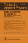 Light Scattering in Solids VI : Recent Results, Including High-Tc Superconductivity - eBook