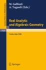 Real Analytic and Algebraic Geometry : Proceedings of the Conference held in Trento, Italy, October 3-7, 1988 - eBook