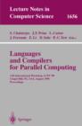 Languages and Compilers for Parallel Computing : 11th International Workshop, LCPC'98, Chapel Hill, NC, USA, August 7-9, 1998, Proceedings - eBook