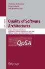 Quality of Software Architectures : Second International Conference on Quality of Software Architectures, QoSA 2006, Vasteras, Schweden, June 27-29, 2006, Revised Papers - eBook