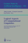 Logical Aspects of Computational Linguistics : Second International Conference, LACL'97, Nancy, France, September 22-24, 1997, Selected Papers - eBook