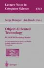Object-Oriented Technology. ECOOP '98 Workshop Reader : ECOOP'98 Workshop, Demos, and Posters Brussels, Belgium, July 20-24, 1998 Proceedings - eBook