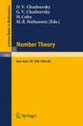 Number Theory : A Seminar Held at the Graduate School and University Center of the City University of New York, 1985-88 - Book