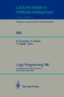 Logic Programming '88 : Proceedings of the 7th Conference, Tokyo, Japan, April 11-14, 1988 - Book